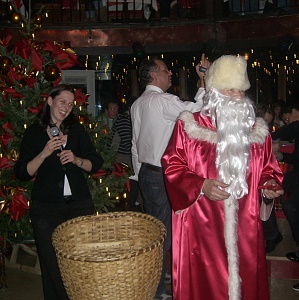 Der Weihnachtsmann im Berger's Sporthotel